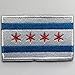 SpaceAuto Flag of Chicago Military Tactical Morale Badge Hook & Loop Fastener Patch 3.15
