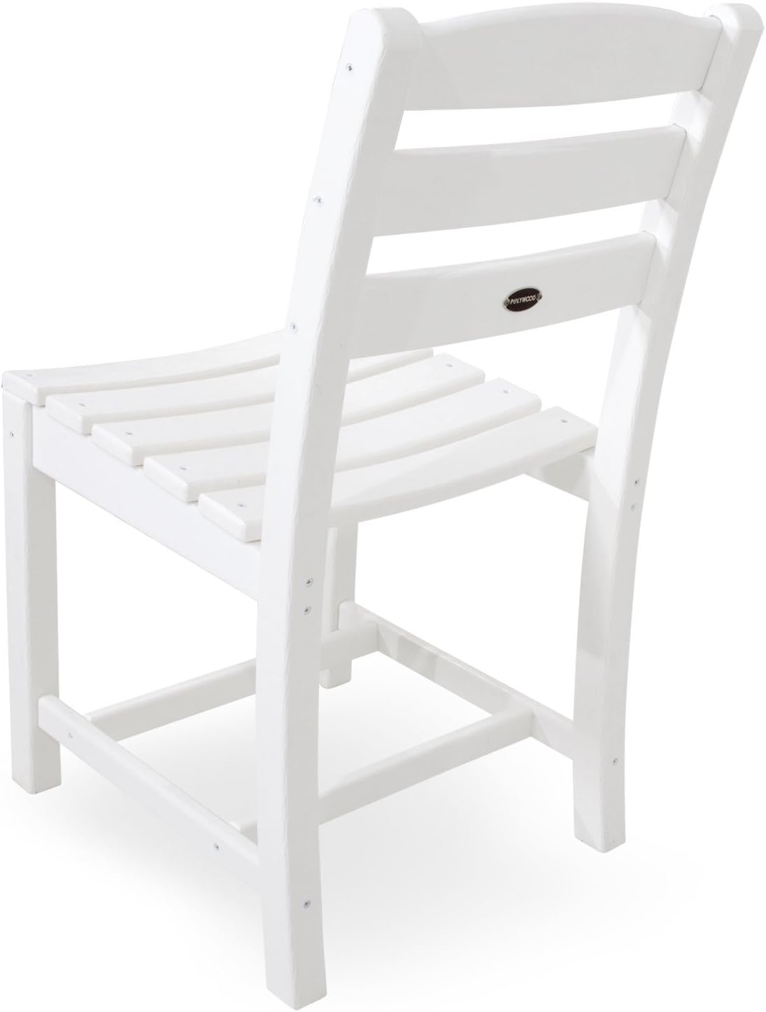 POLYWOOD TD100WH La Casa Café Dining Side Chair, White : Patio Dining Chairs : Garden & Outdoor