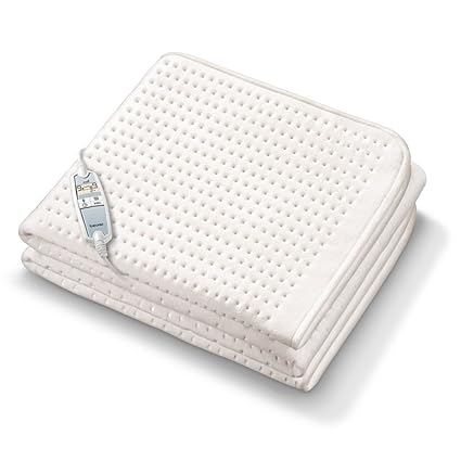 Beurer UB 100 Cosy Spann-Wärmeunterbett, extra weich, zwei separate Temperaturzonen, Sicherheitssystem