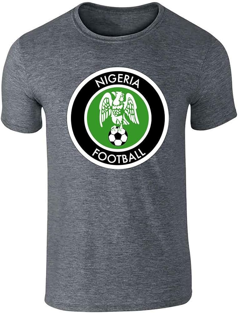 Nigeria Soccer National Team Retro Crest Graphic Tee T-Shirt for Men