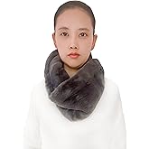 Lina & Lily Solid Color Faux Fur Women's Infinity Scarf Winter Neck Warmer Snood