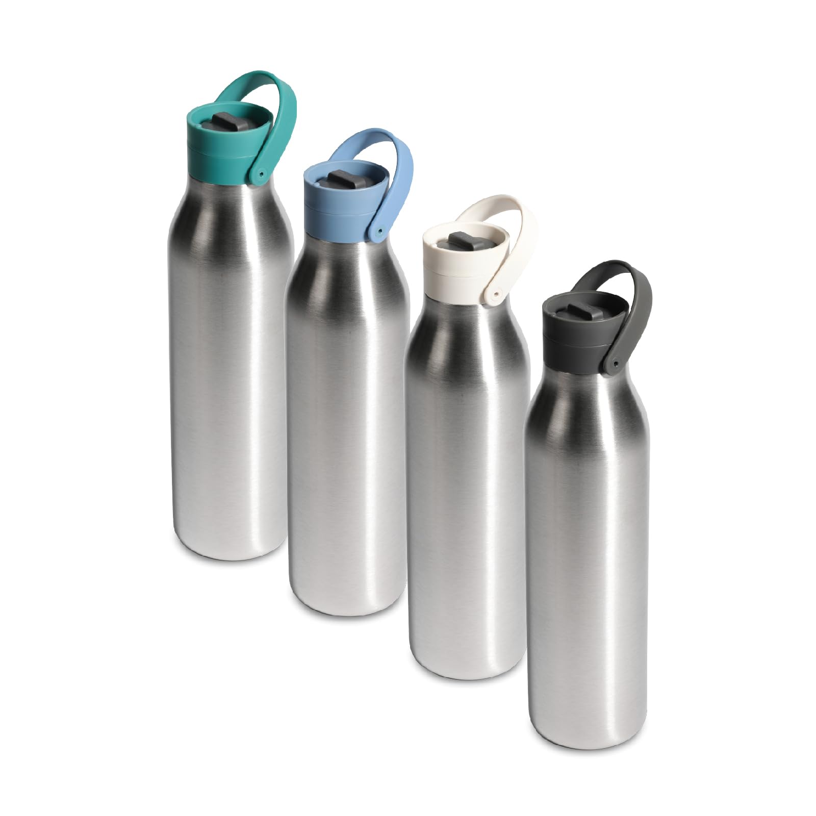 Circular&Co (Previous Generation) 750ml Stainless Steel Reusable Water Bottle – Insulated, Double Walled – Leakproof Lockable Lid – Dishwasher Safe, BPA & Melamine Free (Storm Grey)