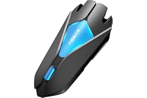 ASMAX Z1 Motorcycle Bluetooth Headset, 10 Riders Mesh Helmet Communication System, V5.3 with Audio Multitasking/Music Sharing