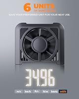 TopTes TS-301 Anemometer Wind Speed Meter Orange 2.26in Backlit Display view 3