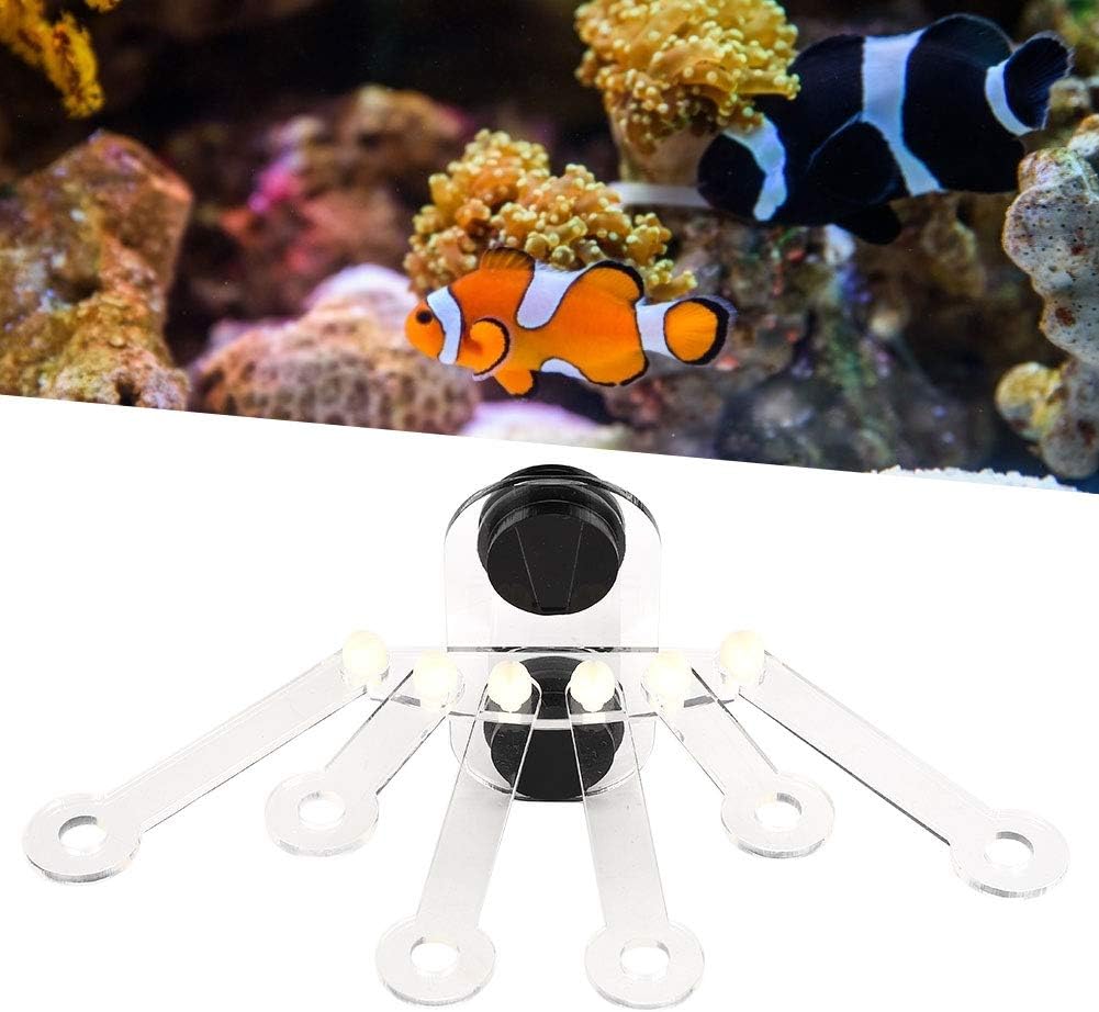 Cikonielf Acrylic Coral Racks Holder 6 Claw Tree Shape Brackets Transparent Fish Tank Bracket Holder Strong Magnet Coral Bracket for Fish Tanks Aquarium