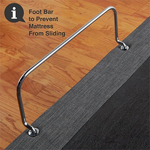 Classic Brands Adjustable Comfort Upholstered Adjustable Bed Base with