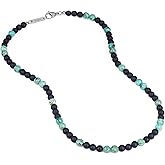 GAVU Matte Onyx Crystal Beaded Necklace for Men 20"/22"/24"/26"