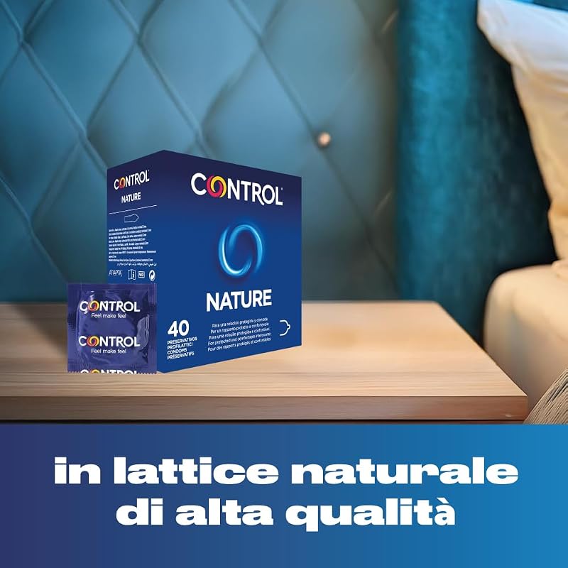 Nature Preservativi Classici in Lattice Naturale Trasparenti 40 Pezzi