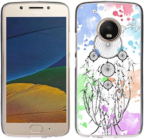 Case for Moto G5 Plus Dreamcatcher - TPU Flexible Protective Cover Compatible for Motorola 5th Generation for Moto G5 Plus Beautiful Dream Catcher Fashionable Design Colorful Pattern