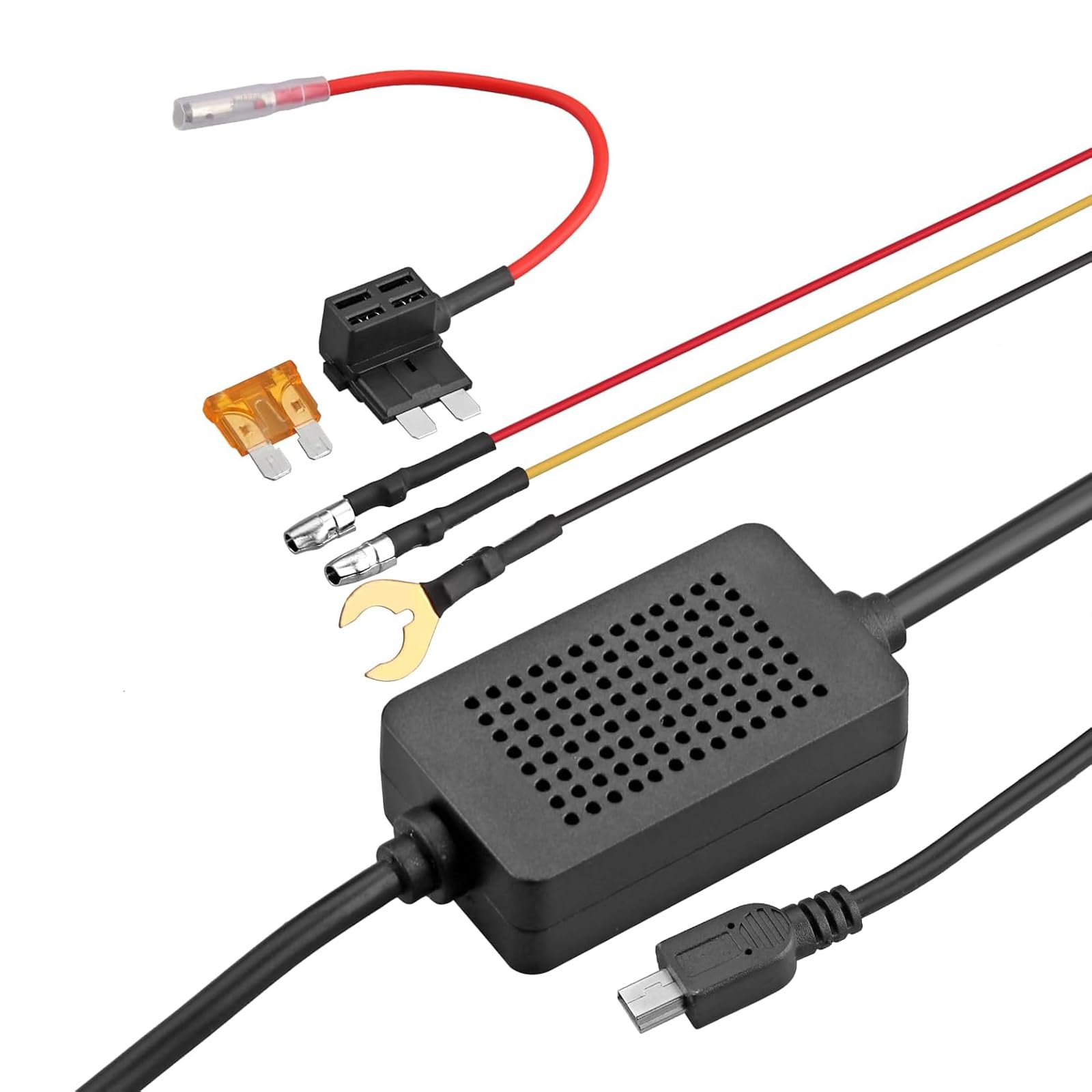 Hardwire Kit Harter Draht Satz für Autokamera Dashcam 11.5ft 12V 24V zu 5V