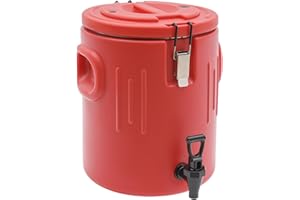 BULELULA Insulated Beverage Dispenser - 21Qt Stainless Steel Hot and Cold Beverage Server with Spigot Handle, Commercial Thermal Container for Water Coffee Drink Catering Restaurant (5.3Gal)