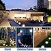 Disk Solar Lights SUNLIT 4 Pack Waterproof Solar Ground Lights Dark Sensing Landscape Lights for Lawn Pathway Yard Driveway Patio Walkway (Warm White)