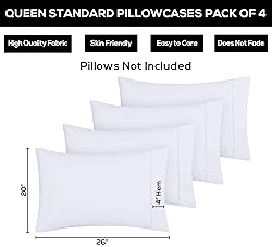 Utopia Bedding Standard Pillow Cases - Pack of 4