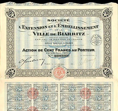 Amazon Com Societe Pour L Extension Et L Embellissement De La Ville De Biarritz Entertainment Collectibles