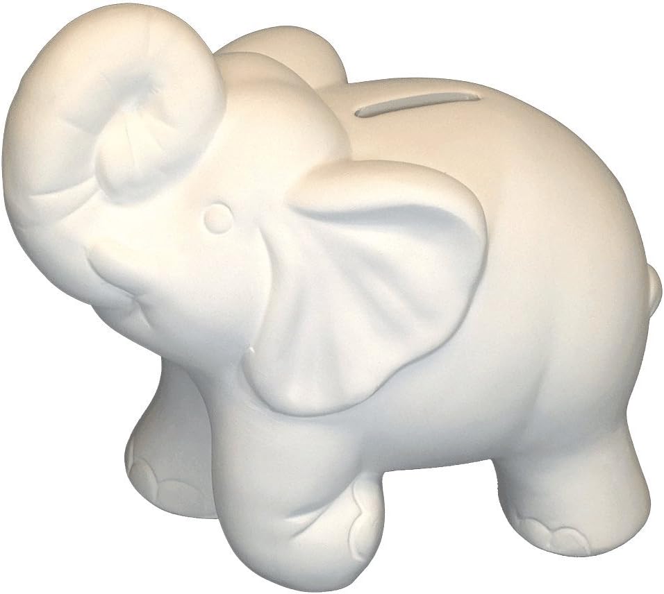 Unfinished Ceramics - Ready to Paint - Elephant Bank