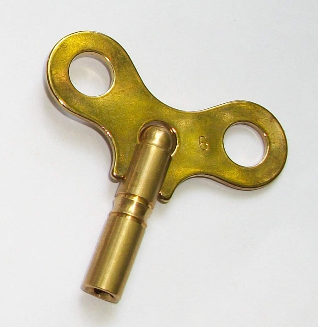 Parts Collectibles Clock Winding Key Brass NEW 4.25 mm Size Number 8 Fits Antique Vintage Clocks
