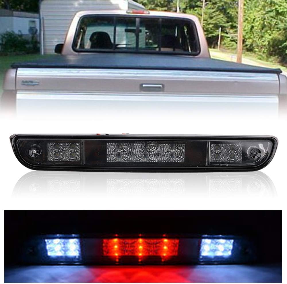 Amazon Com Led 3rd Third Brake Light Replacement For 1992 1993 1994 1995 1996 Ford F150 F250 Bronco Powerstroke Engine Rear Center Cargo Lamp High Mount Stop Light Reverse Tail Lights Assembly Smoke Lens Automotive