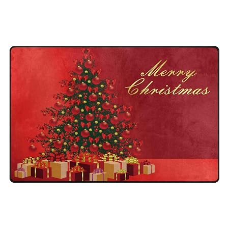 Area Tappeto 60x39 Pollici Albero Di Natale Allegro Tappeto
