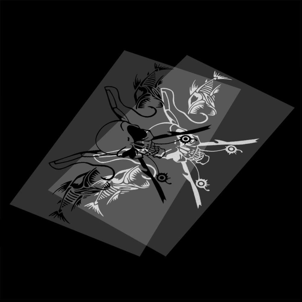 スケルトン 釣りスカル カーステッカー おもしろクラシックビニールフィッシュロッドリール 25 414cm 反射デカール Oceaneshop B07h3kdf39 ブラック リール 最安値挑戦