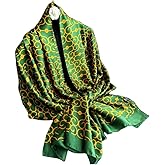 WaJuemy Silk Feeling Scarf for women Lightweight Long Floral Scarves Shawl Wraps Elegant Evening Dresses Satin Shawls Scarfs