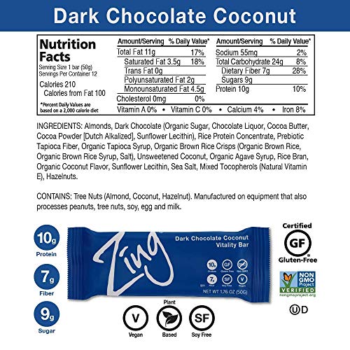 Zing Bars Plant Based Protein Bar Variety Pack, 12 Count Best