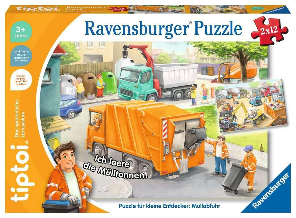 Ravensburger tiptoi Puzzle 00138 Puzzle for Little Explorers: Rubbish Listing, Children's Puzzle from 3 Years, for 1 Player