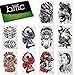 BMC 10pc Stylish Large Statement Temporary Water Transfer Fashion Tattoos Set - Bad to the Bone