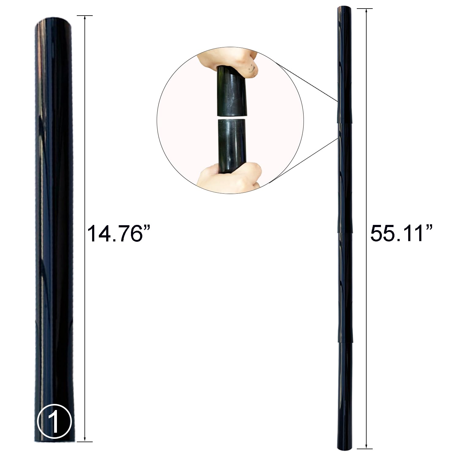 4Pack 1.25 Inch Vacuum Extension Wands with 1-1/4