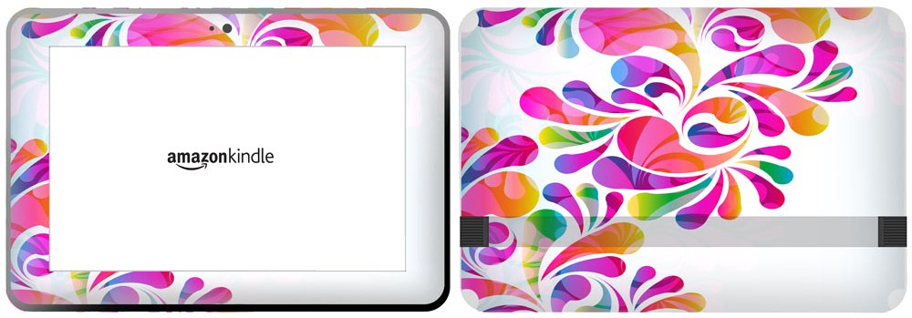 Get it Stick it SkinTabAmaFireHD89_33 Colourful Floral Design Skin for 8.9-Inch Amazon Kindle Fire HD