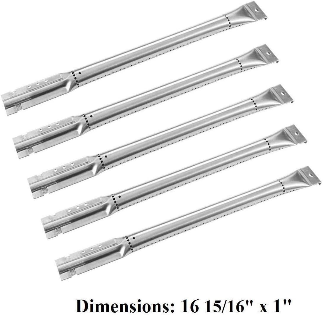 Hongso Stainless Steel 5 Burners Pipe Tube and 5 Heat Plates Shield Tent Repair Kit Replacement Parts for Jenn-Air Gas Grill 720-0709, 720-0709B, 720-0727, Kitchen Aid 720-0709C, SBE6415-SPG4515 : Garden & Outdoor