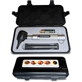 4th Generation Doctor Mom LED Pocket Pro Otoscope with Both Adult and Pediatric Disposable Specula Tips, Battery, and Protective Hard Plastic Case