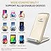 iPhone X Wireless Charger, ElleSye 3-Coil Qi Wireless Charger Stand Pad for iPhone 8/8 Plus, iPhone X, Samsung Galaxy Note8, S8/S8 Plus/S7/S7 Edge/S6 Edge Plus, LG G6 and All QI-Enabled Devices