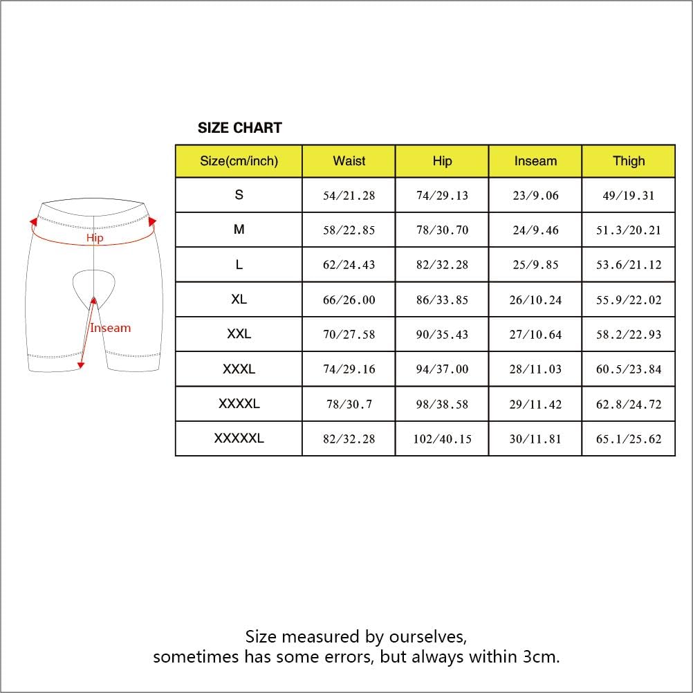 ANIVIVO Cycling Shorts Men Cool Max Padded, Mens Bike Shorts Comfort Road Bike Shorts with Anti-Slip Belt : Clothing
