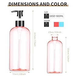 Bynccea Plastic Pump Bottle 16 oz/500 ml Empty