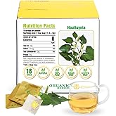 Soilmount - Houttuynia Cordata Tea - |Dokudami|Yuxingcao|鱼腥草|어성초| - Pure Herbal Tea - Natural, Organic, Non-GMO, Clean Ingredients, Caffeine Free (18 Tea Bags, Box 1)