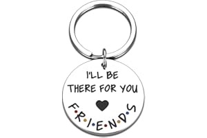 STVK Best Friend Merchandise Keychain Gift for Women Men Friends I'll Be There for You Keychain Friendship Gift for Friends