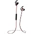 Phaiser BHS-730 Bluetooth Earbuds Runner Headset Sport Earphones with Mic and Lifetime Sweatproof Guarantee - Wireless Headphones for Running, Redheat
