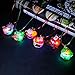 Youshe 12 Pieces Christmas Lightning Soft Chain Necklace, Flashing Santa Claus Snowman Christmas Tree LED Pendant Necklaces for Kids Party Favors Christmas Decoration, Random Styles
