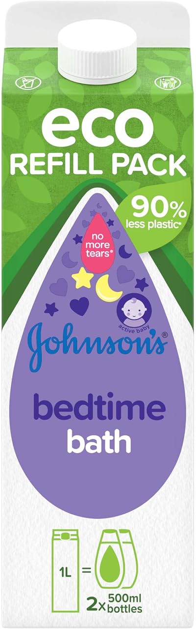 Johnson's Baby Bedtime Bath Eco Refill Pack 1 L NO MORE TEARS