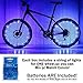 DAWAY Led Bike Tire Lights - A01 Fun Bicycle Spoke & Frame Safety String Lights (1 Tire, Blue), Light Up Wheel for Teen, Children, Dad, Brother, Uncle, Best Wheelchair Accessory, 1 Year Warranty