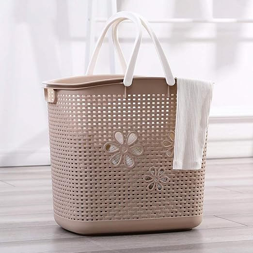 Huangjingyi Cesto de Ropa de plástico Ropa Sucia Cesta de