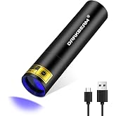 DARKBEAM UV Flashlight Filtered 365nm Black Light Woods Lamp Ringworm, Mini | Blacklight Ultraviolet Flashlights Small, LED Rechargeable Powerful, Pet Urine Detector for Rocks Uranium Glass, Resin Curing