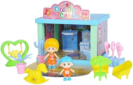 Amazon.com: Mootea - Mini casa de muñecas de baño con ducha y simulación de bricolaje para casa de muñecas al aire libre, juguete, cuarto de baño para casa de muñecas: Toys \u0026