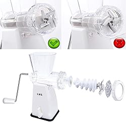 LHS Manual Meat Grinder with Stainless Steel Blades