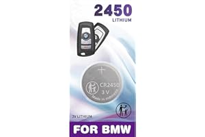 IYUKETROR CR2450 2450 Remote OEM Replacement for BMW Key FOB battery 2, 3, 5, 6, 7 Series, X3, X4, etc (2009-2018) 320i 320xi 328i 328xi 335i 335is 335xi F22 F45 F46 528i 528xi 535i 535xi 550i 550xi F32