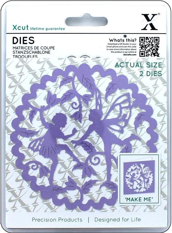 Xcut Dies Woodland Fairies 2 Pieces, Carbon Steel, Art Craft Carbon Cutting Tool Supplies
