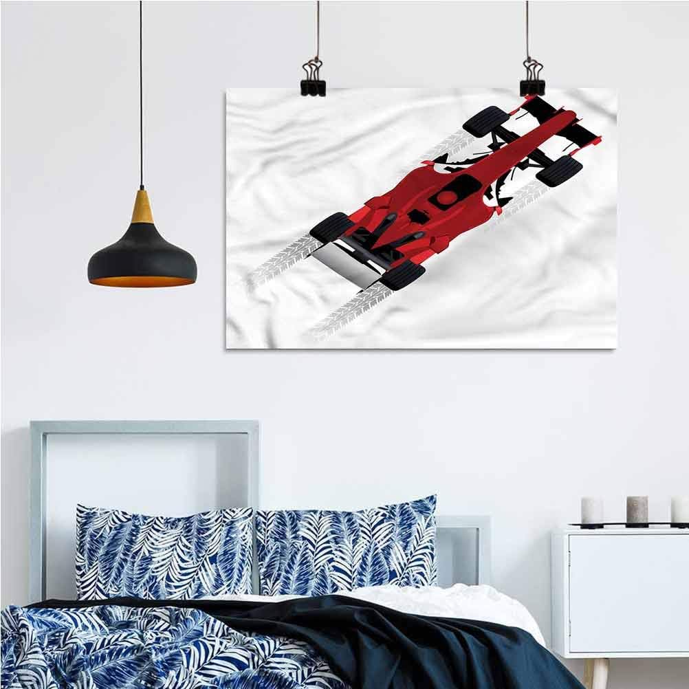 ParadiseDecor Cars Wall Hanging Formula Car on Speedway