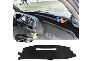 Autorder Dashboard Cover Mat for 1997-2000 Chevy Chevrolet Silverado/GMC Sierra C1500 C2500 C3500 K1500 K2500 K3500, 1997-1999 GMC Yukon/Chevy Tahoe Accessories Dash Cover Flannel Dash Mat Protector