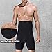 MASS21 Men's Body Shaper Tummy Control Slimming Tight Hi Waist Butt Lift Stretch Shapewear Shorts Black Size XL