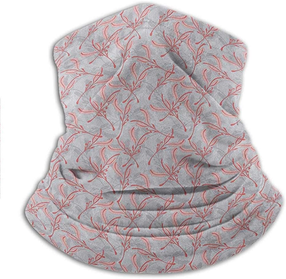 Neck Gaiter Mother Nature Tree of Life Branches Folk Nostalgia Celebration Print Colorful Pattern Neck Gaiter Breathable and Stretchy 10 x 11.6 Inch